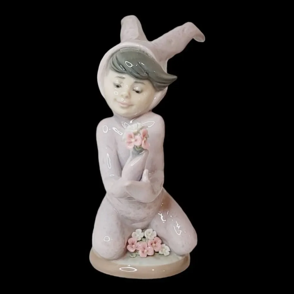 Vintage Lladro In‎ The Meadow Girl in Bunny Rabbit Costume RETIRED Easter READ